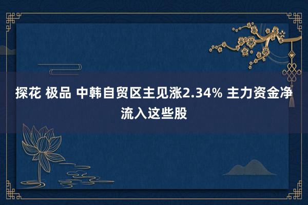 探花 极品 中韩自贸区主见涨2.34% 主力资金净流入这些股