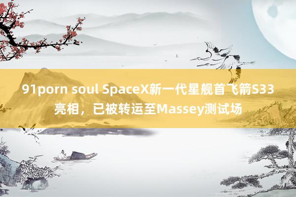 91porn soul SpaceX新一代星舰首飞箭S33亮相，已被转运至Massey测试场