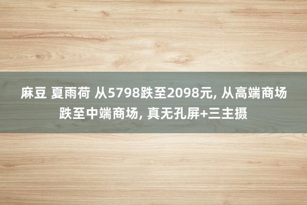 麻豆 夏雨荷 从5798跌至2098元， 从高端商场跌至中端商场， 真无孔屏+三主摄