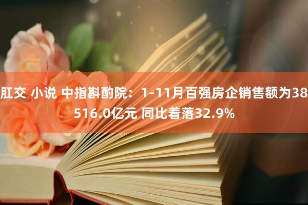 肛交 小说 中指斟酌院：1-11月百强房企销售额为38516.0亿元 同比着落32.9%