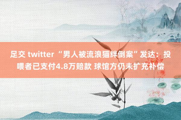 足交 twitter “男人被流浪猫绊倒案”发达：投喂者已支付4.8万赔款 球馆方仍未扩充补偿