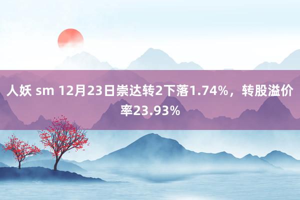 人妖 sm 12月23日崇达转2下落1.74%，转股溢价率23.93%