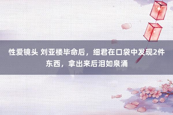 性爱镜头 刘亚楼毕命后，细君在口袋中发现2件东西，拿出来后泪如泉涌