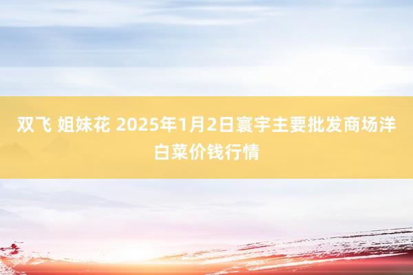 双飞 姐妹花 2025年1月2日寰宇主要批发商场洋白菜价钱行情