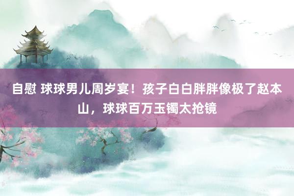 自慰 球球男儿周岁宴！孩子白白胖胖像极了赵本山，球球百万玉镯太抢镜